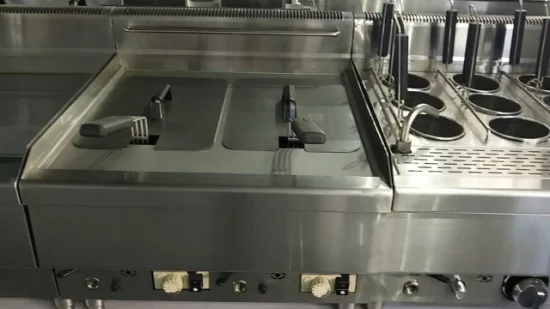 Machine commerciale de cuisson de pâtes à gaz à 6 trous (WJRM16)